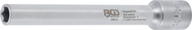 Bgs Technic Dopsleutel zeskant, extra diep aandrijf-binnenvierkant 10 mm (3/8) 8 mm