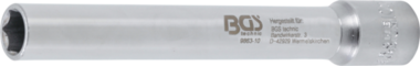 Bgs Technic Dopsleutel zeskant, extra diep aandrijf-binnenvierkant 10 mm (3/8) 10 mm