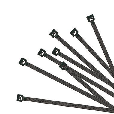 Kabelbinderset 60 stuks zwart