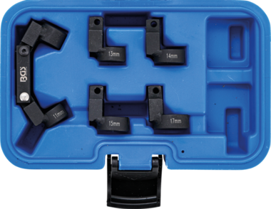 Bgs Technic Buis-leidingsleutelset flexibel 5 wisselkoppen (3/8) 11 - 17mm