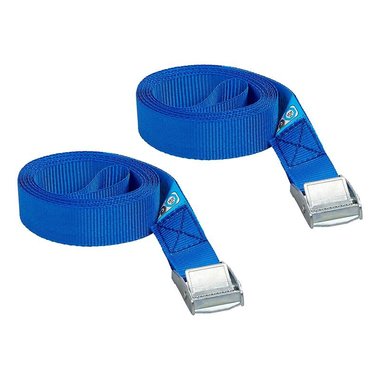 Spanband blauw met snelsluiting 2x2,5 meter