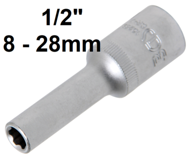 Bgs Technic Dopsleutel Super Lock, diep 12,5 mm (1/2) 8-28mm