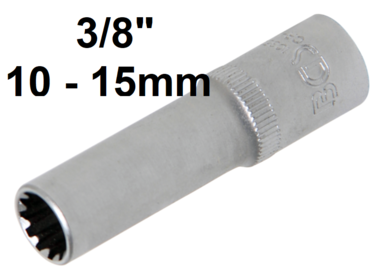 Bgs Technic 3/8 diepe dop gear lock , 10 mm