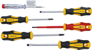 VDE Electrician's- / Screwdriver Set Slot SL / Cross Slot PZ 6-pcs