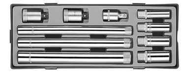3/8 Bougiedoppen set 10 delig
