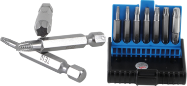 Schroeven uitdraaiset voor defect T-profiel (voor Torx) T10 - T40 7-dlg