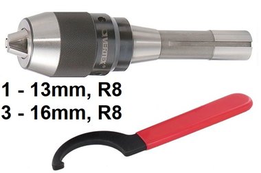 Snelspanboorhouder met boorkopstaart R8