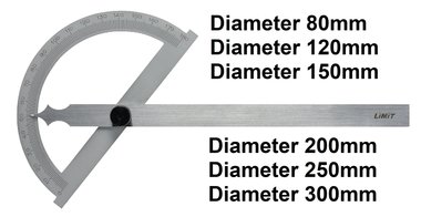 Gradenboog / gradenmeter 180°