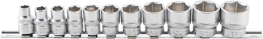 Bgs Technic 11-delig doppenset, 3/8, 6-pt., INCH SAE, 5/16 - 7/8