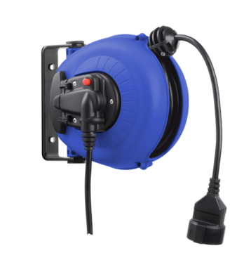 Professioneel Automatische 230 V~ kabelhaspel met 5+1 m kabel