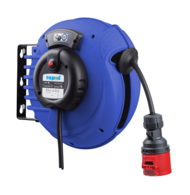 Professionele automatische 400 V kabelhaspel met 10 m kabel