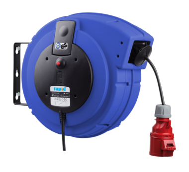 Professionele automatische 400 V kabelhaspel met 15 m kabel