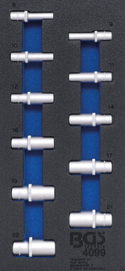 Bgs Technic Gereedschapsbakje 1/3: Doppen 10 mm (3/8) 11 delig