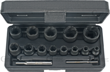 Specialistische doppen draaiprofiel 15-delig 1/4+1/2 6-27 mm