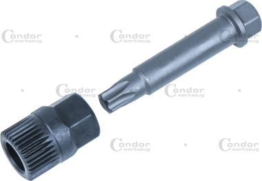 Dynamo dopsleutel 12mm 33 tanden moer tx-star T50