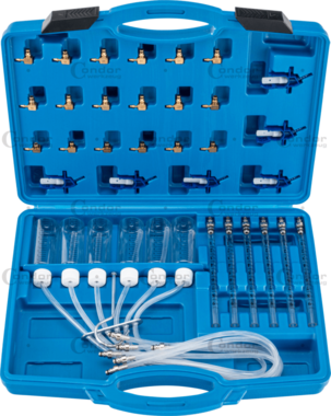 Common Rail retourstroomtester incl. 24 adapters