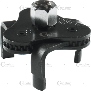 Driearmige oliefiltersleutel 3/8 diameter 65-120mm