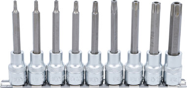 Dopsleutelbitset (1/2) T-profiel (voor Torx) met boring 9-dlg