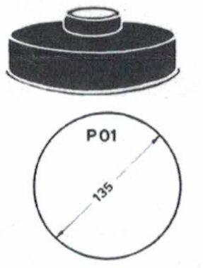 Synchrometer carburateur flowmeter adapter Diameter 135mm