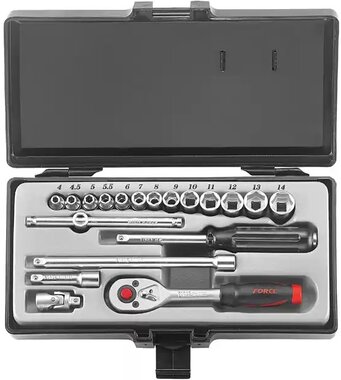 Doppen set 1/4 - 20-delige (SAE)