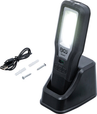 COB-LED werklamp uitklapbaar met oplaadstation