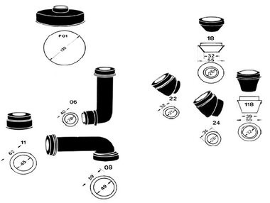 Adapter Rubber Synchrometer klassieker