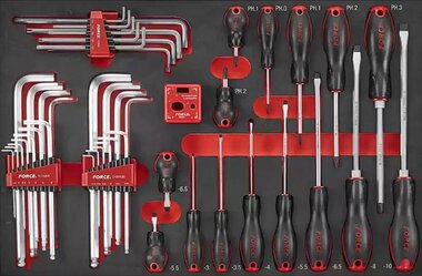 Screwdriver and L key set (S&M) (EVA) 46-delige