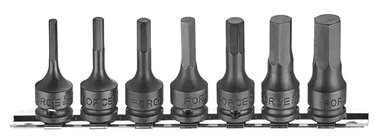 3/8 DR. Hex impact socket bit (one-piece) 7-delige