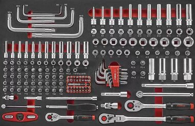 Doppen combinatie set 1/4 & 3/8 175-delige (EVA)