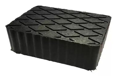 Hefbrug rubber opnameblok 160x120x100mm