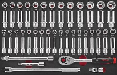 Doppen combinatieset 68-delige (EVA)