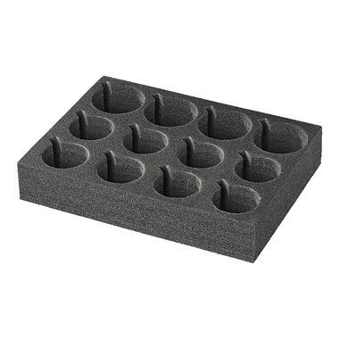 Bekerhouder van hard foam voor glazen en kopjes