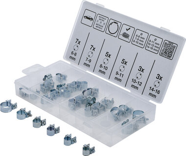 Bgs Technic 30-delig Stalen Slangklemmen Assortiment