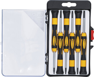 Micro schroevendraaierset T-profiel (voor Torx) 6-dlg