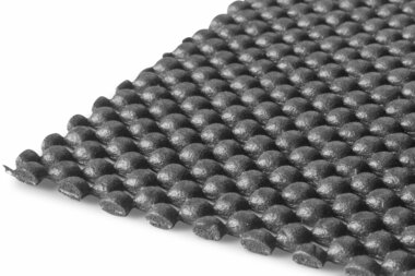 PVC op rol 10mx1500mmx3mm geperforeerd donkergrijs