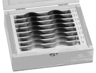 Set precisie onderlegplaten (gegolfd)