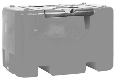 Tank diesel rood pe 400 liter, pomp 12v