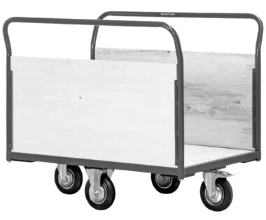 Transportwagen 360° 2 zijwanden 500kg