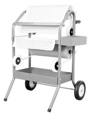 Maskeerpapier trolley voor 2 rollen