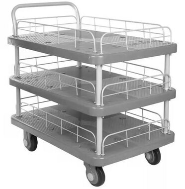 Platformwagen 300kg 3 laadvakken
