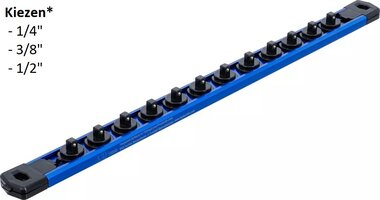 Opsteekrail voor 12 dopsleutels magnetisch