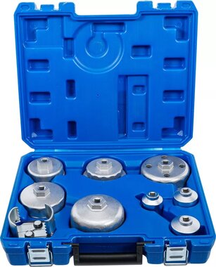 Bgs Technic Oliefiltersleutelset diameter 27 - 88,8 mm 9-delig