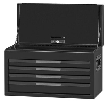 Zwarte topkoffer 4 lades