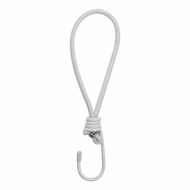 Tentspanner elastisch wit met haak