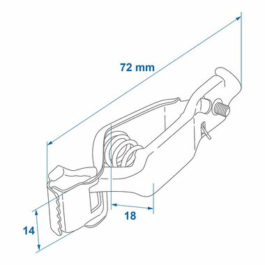 Accupoolklem 25A - set van 2 stuks