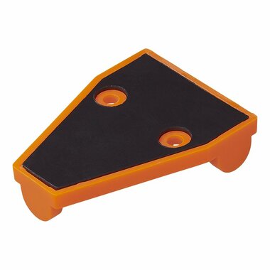 Waterpas pyramide met magneet op kaart
