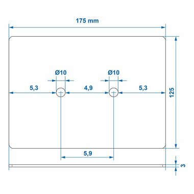 Montageplaat voor 342138 en 342134