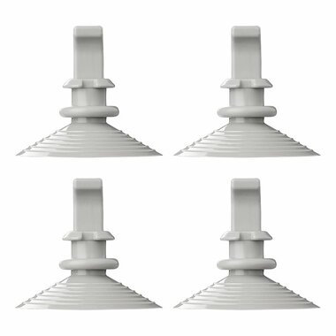Zuignapbevestiging voor raamisolatieset - set van 4 stuks