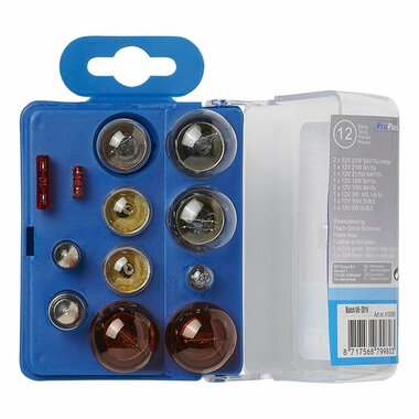 Reservelampenset voor aanhanger caravan 12-delig