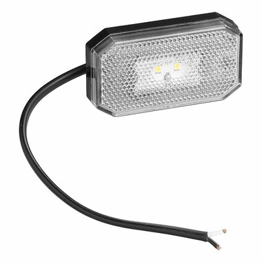 Markeringslamp 12/24V wit 80 x 44 mm LED